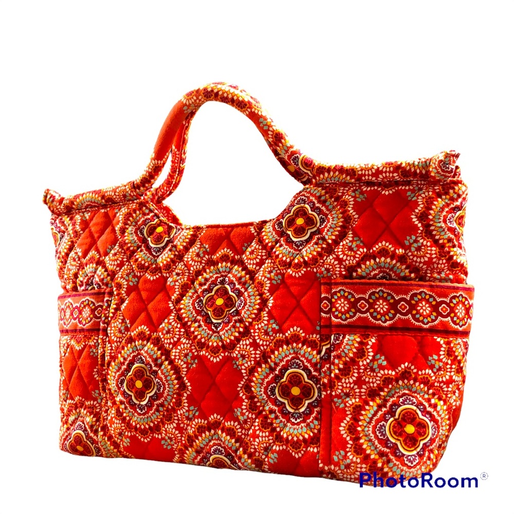Vera Bradley Satchel Purse "Stephanie" Paprika. Bright Colors